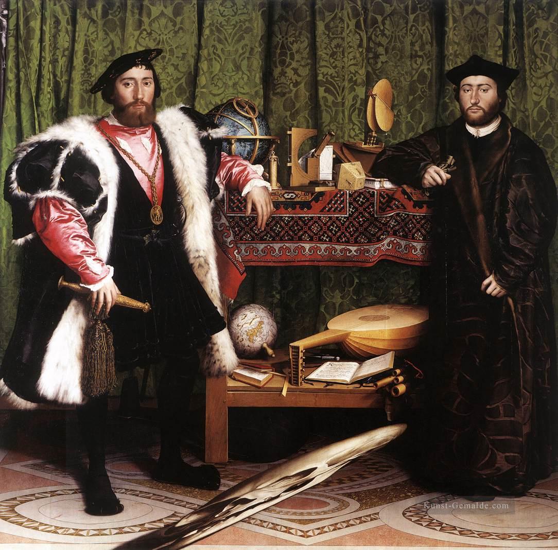 Jean de Dinteville und Georges de Selve Die Ambassadors Renaissance Hans Holbein der Jüngere Ölgemälde